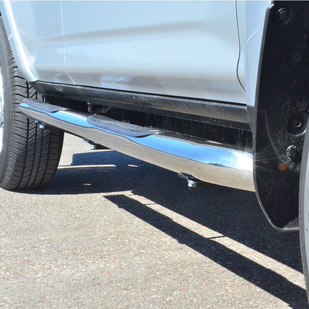 ARIES 202017-2 3in. Round Polished Stainless Side Bars; Select Toyota 4Runner - Truck Part Superstore