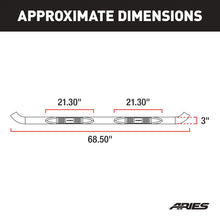 Load image into Gallery viewer, ARIES 202020-2 3in. Round Polished Stainless Side Bars; Select Toyota RAV4 - Truck Part Superstore