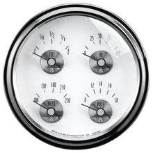 Load image into Gallery viewer, AutoMeter 2020 GAUGE, QUAD, 5", 0OE TO 90OF, ELEC, PRESTIGE PEARL