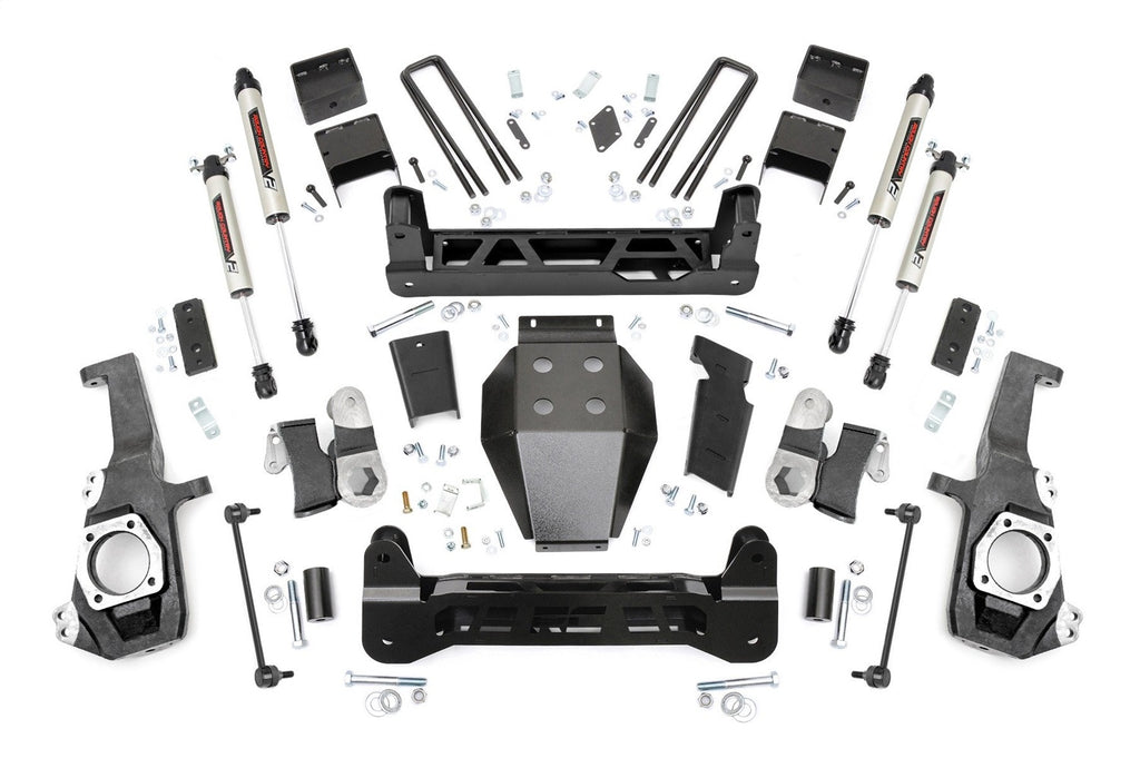 Rough Country 110870 Suspension Lift Kit w/Shocks for Select Chevrolet Silverado HD, Chevrolet Silverado HD, GMC Sierra HD, GMC Sierra HD