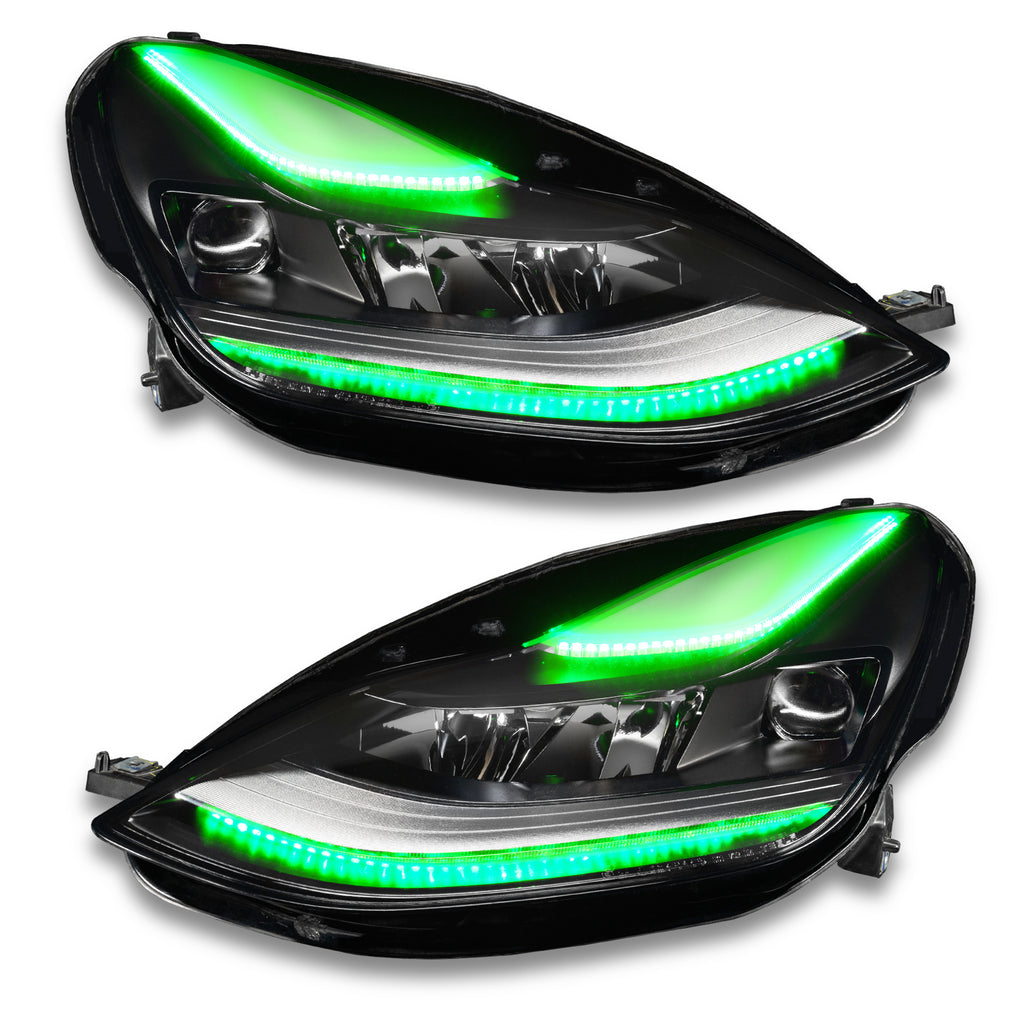2021-Tesla-Model-3-Dynamic-Colorshift-Headlight-Drl-Upgrade