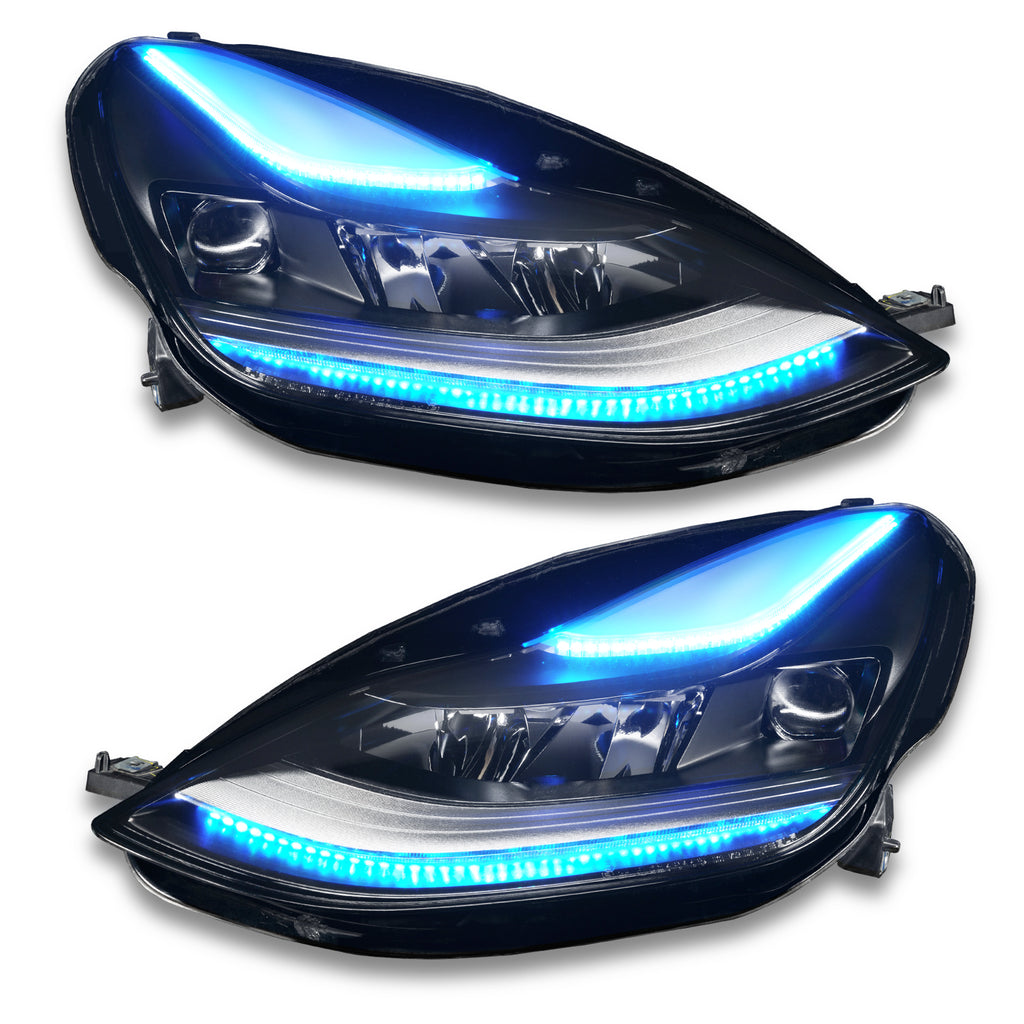 2021-Tesla-Model-3-Dynamic-Colorshift-Headlight-Drl-Upgrade