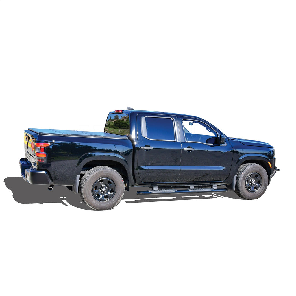 2022-Nissan-Frontier-Crew-Cab-Pro-Traxx-4-Oval-Nerf-Step-Bars---Black