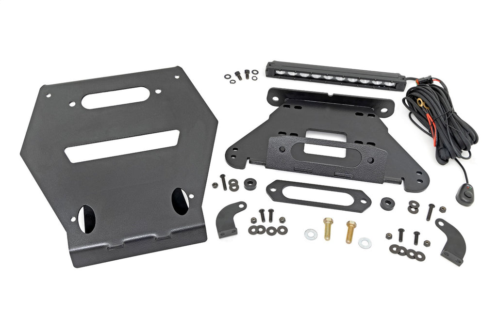 Rough Country 93140 Winch Mount System for Select Polaris RZR Pro R 4 Premium, Polaris RZR Pro R 4 Sport, Polaris RZR Pro R 4 Ultimate, Polaris RZR Pro R 4 Ultimate Launch Edition, Polaris RZR Pro R Premium, Polaris RZR Pro R Sport, Polaris RZR Pro R