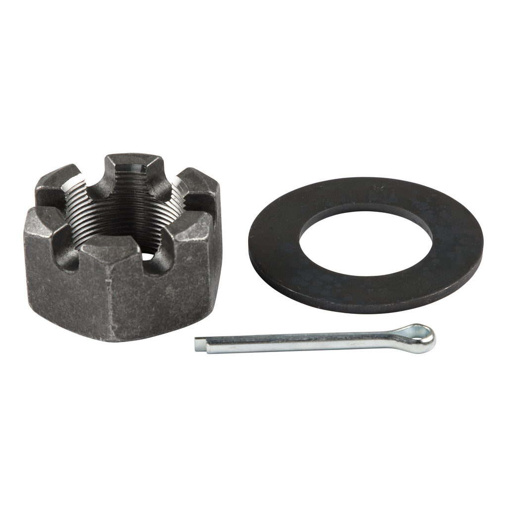 CURT 2023134022 Spindle Nut Kit, 12,000-16,000-lb. Axles, 1-3/4"-12 Thread Size, Round Washer