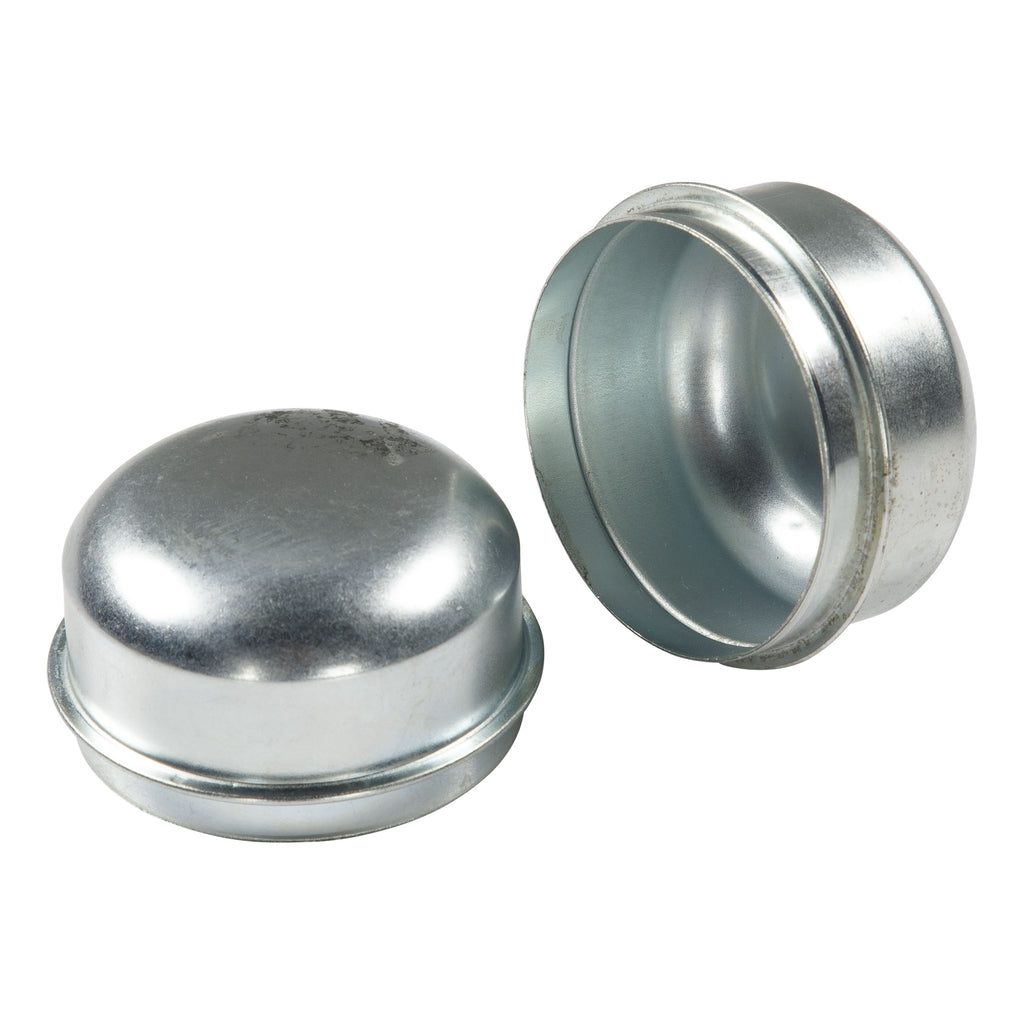 CURT 2023134659 Press-In Dust Cap, 2.45" Diameter, 5,200-6,000-lb. Axles, Non-Lubed, 2 Pack