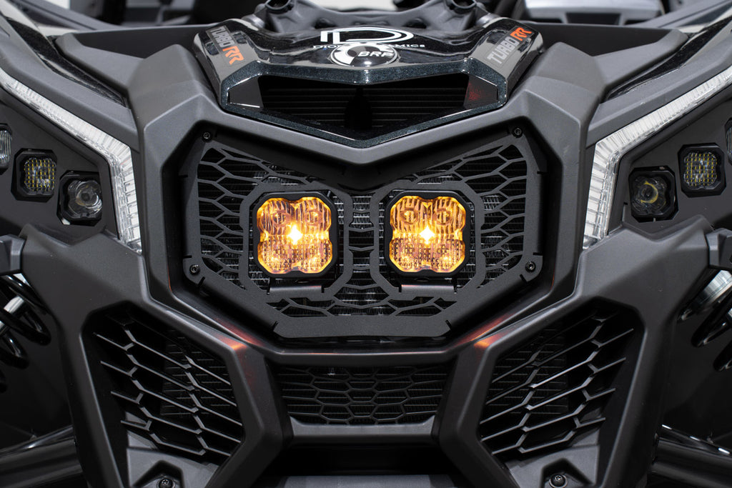 Diode Dynamics DD7879 Allows for installation of SS3 LED pods in front grille. for Select Can-Am Maverick X3 900 HO, Can-Am Maverick X3 DS Turbo R, Can-Am Maverick X3 DS Turbo RR, Can-Am Maverick X3 Max DS Turbo, Can-Am Maverick X3 Max DS Turbo R, Can-Am