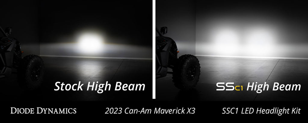 Diode Dynamics DD7888 Full LED C1 pod headlights for 2017-2024 Can-Am Maverick for Select Can-Am Maverick X3 900 HO, Can-Am Maverick X3 DS Turbo R, Can-Am Maverick X3 DS Turbo RR, Can-Am Maverick X3 Max DS Turbo, Can-Am Maverick X3 Max DS Turbo R, Can-Am