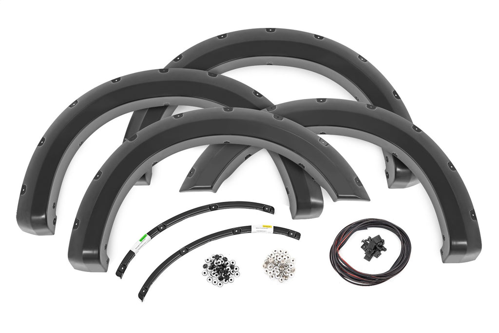 Rough Country F-F20231-M7 Pocket Fender Flares for Select Ford F-250 Super Duty, Ford F-350 Super Duty