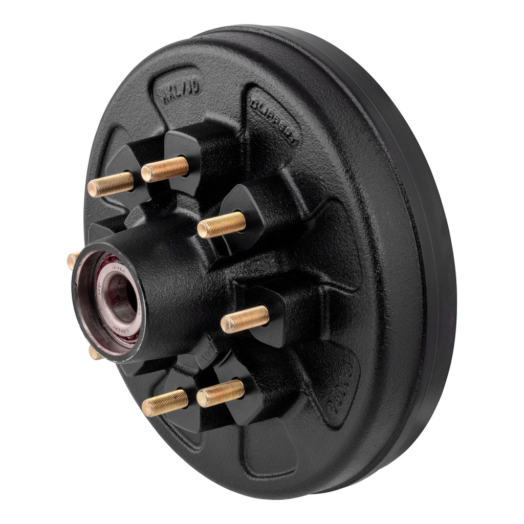CURT 2024013260 12" Brake Hub Complete Kit with Installed Bearings, 7,000-lb. Axles
