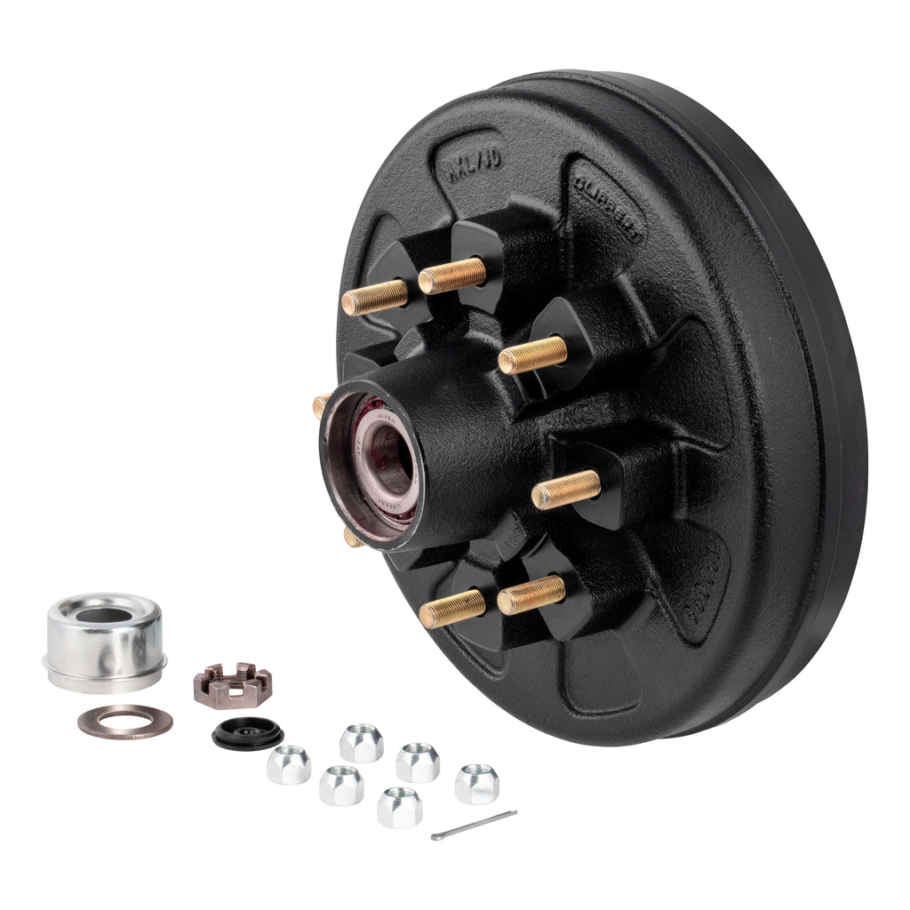 CURT 2024013260 12" Brake Hub Complete Kit with Installed Bearings, 7,000-lb. Axles