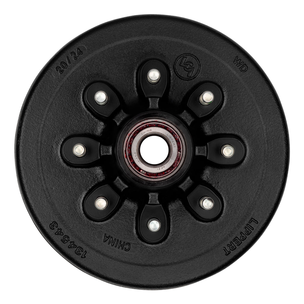 CURT 2024013261 12" Brake Hub Complete Kit with Installed Bearings, 7,000-lb. Axles