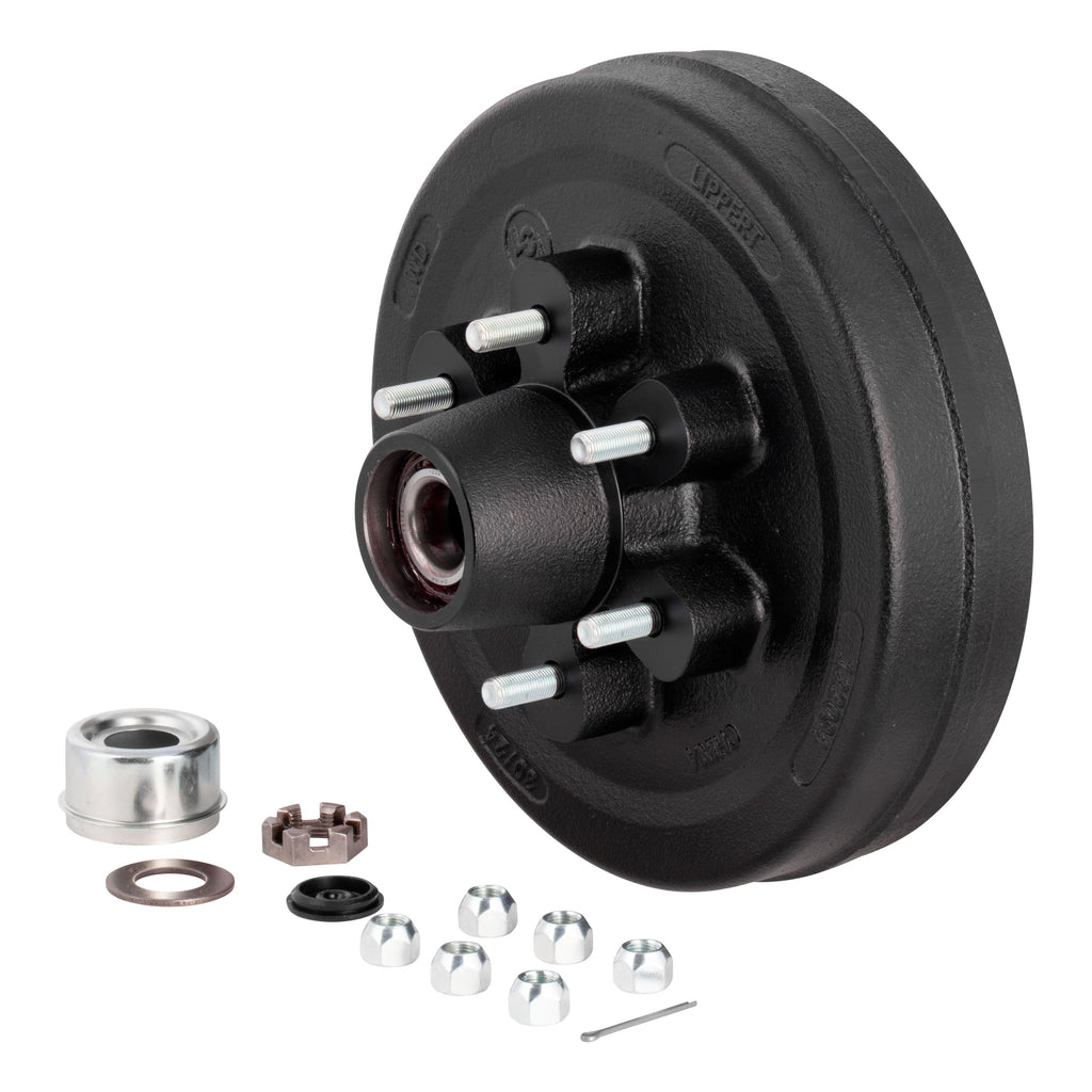 CURT 2024013262 12" Brake Hub Complete Kit with Installed Bearings, 6,000-lb. Axles