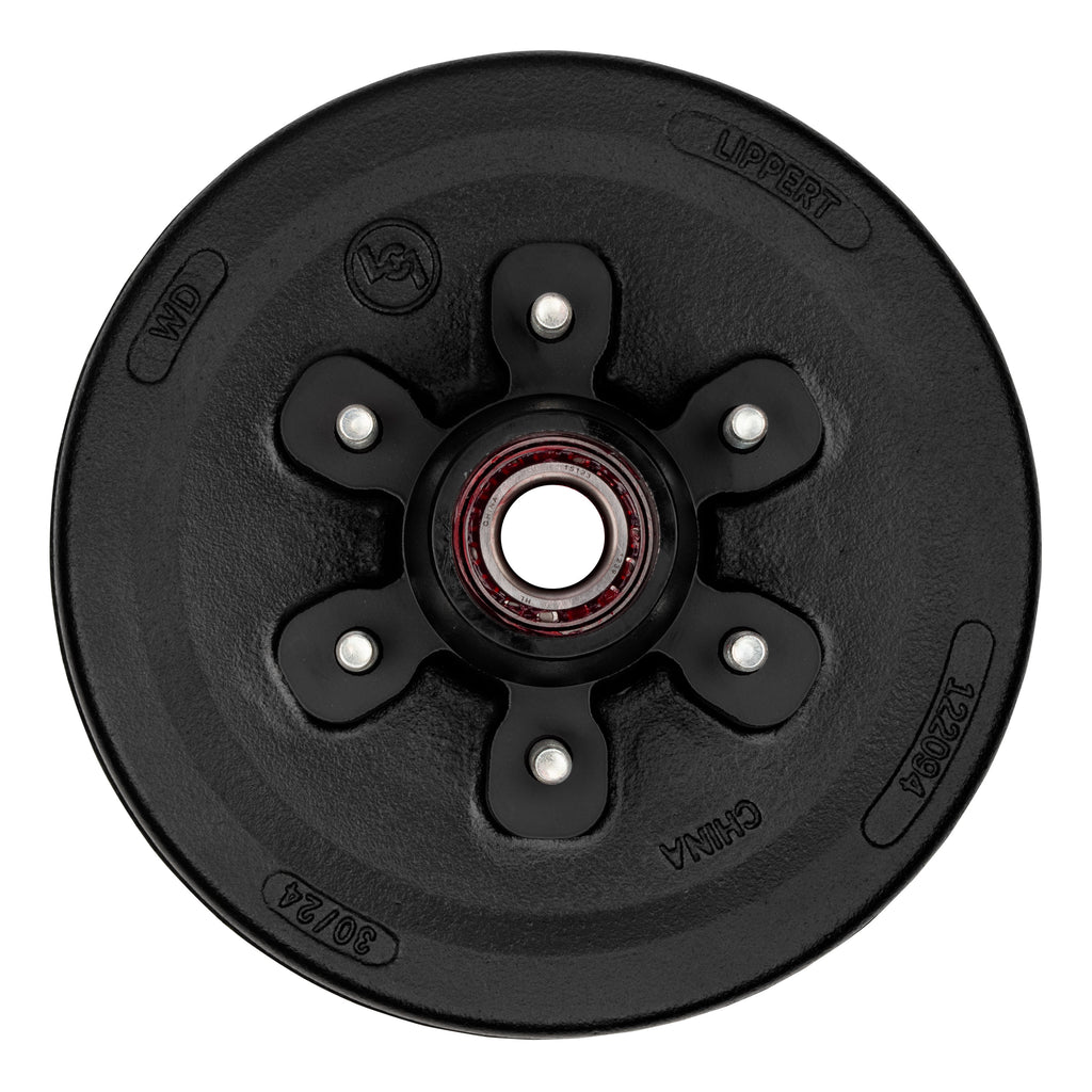 CURT 2024013262 12" Brake Hub Complete Kit with Installed Bearings, 6,000-lb. Axles