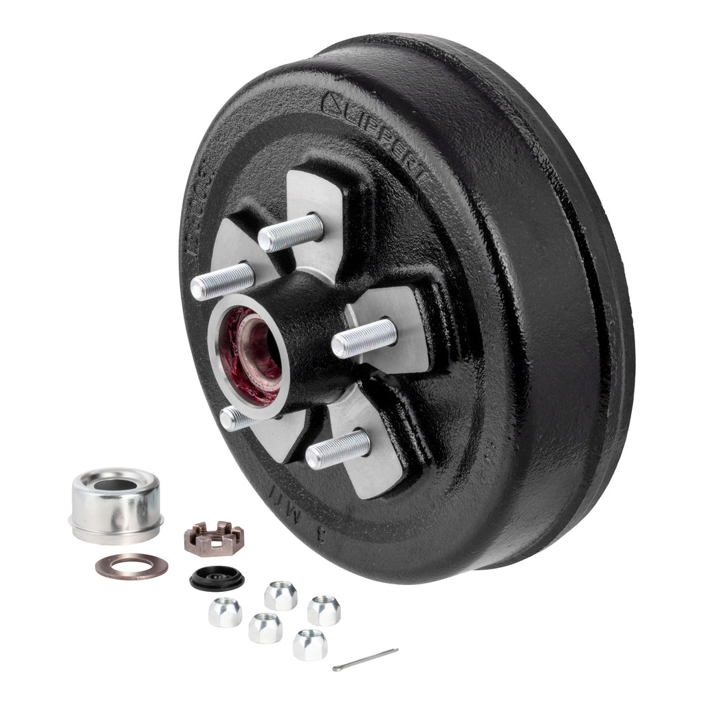 CURT 2024013264 10" Brake Hub Complete Kit with Installed Bearings, 3,500-lb. Axles