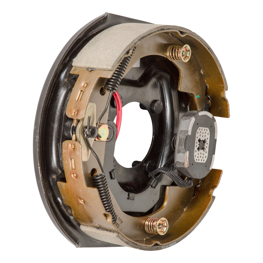 CURT 2024028244 Electric Trailer Brake Assembly, 10" x 2-1/4", 4 Bolt, 4,400-lb. Axles, Left