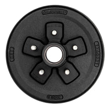Load image into Gallery viewer, CURT 2024029077 10" Brake Hub with Races &amp; Wheel Studs, 3,500-lb. Axles, 5 on 4-1/2" Pattern