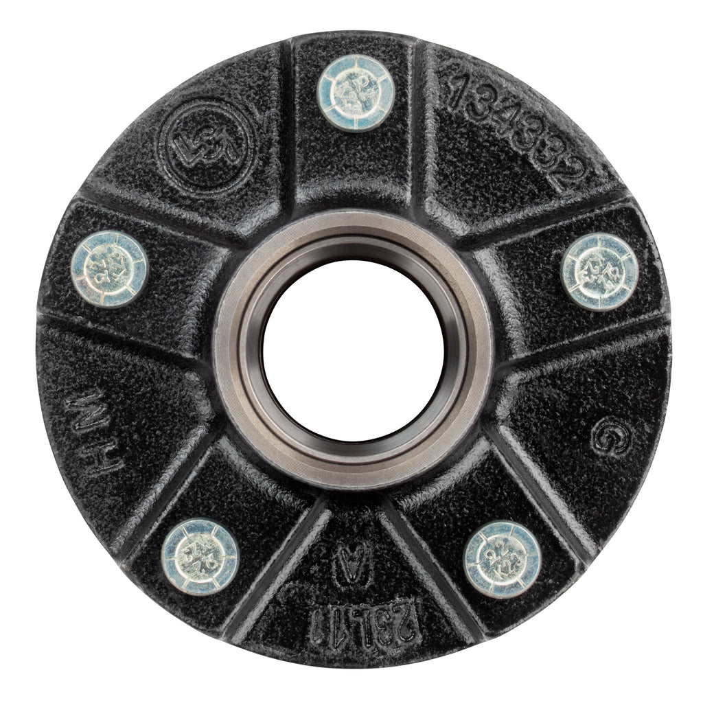 CURT 2024029105 Idler Hub with Races & Wheel Studs, 2,200-lb. Axles, 5 on 4-1/2" Bolt Pattern