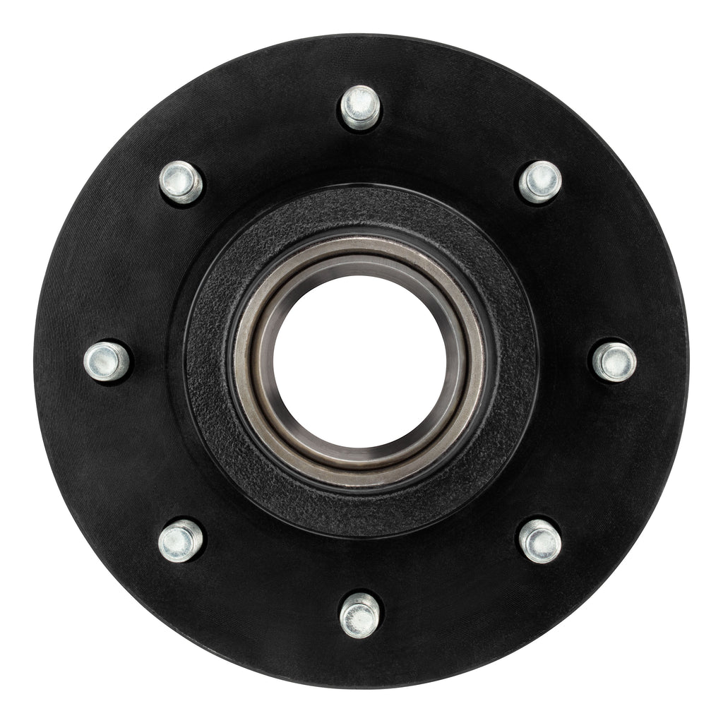 CURT 2024029107 Idler Hub with Races & Wheel Studs, 7,000-lb. Axles, 8 on 6-1/2" Bolt Pattern