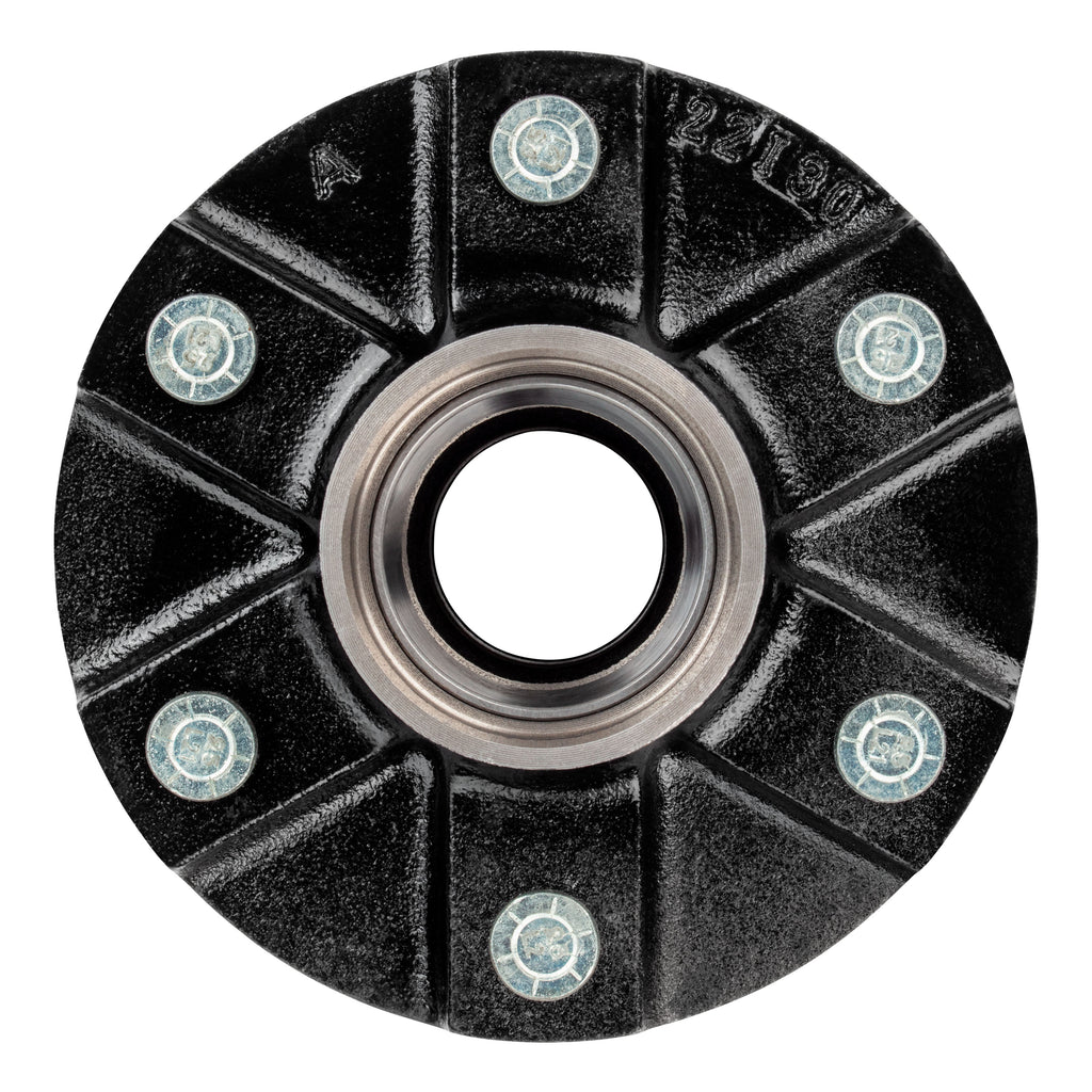 CURT 2024029110 Idler Hub with Races & Wheel Studs, 4,400-lb. Axles, 6 on 5-1/2" Bolt Pattern