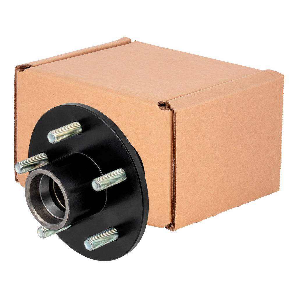 CURT 2024029111 Idler Hub with Races & Wheel Studs, 2,200-lb. Axles, 5 on 4-1/2" Bolt Pattern