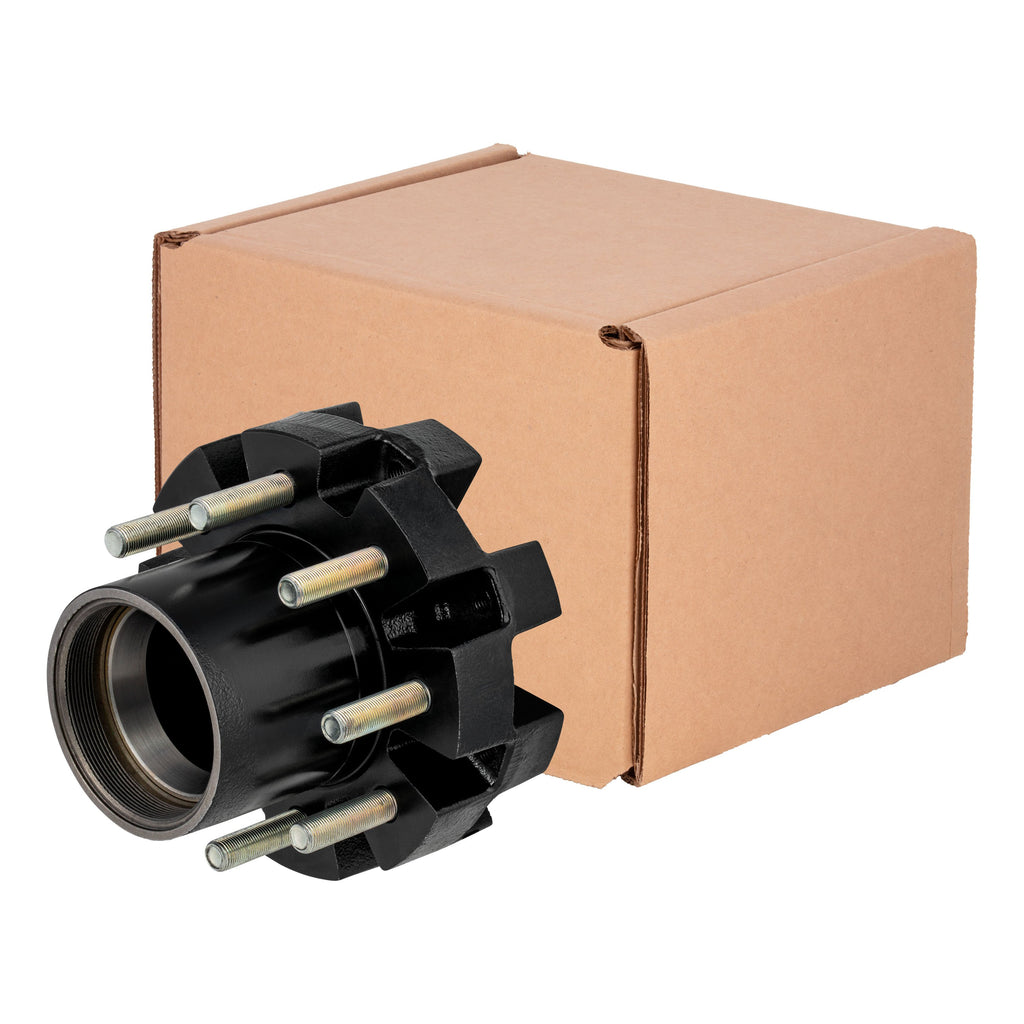 CURT 2024029112 Standard Threaded Idler Hub Assembly w/ Races & Wheel Studs, 12,000-lb. Axles