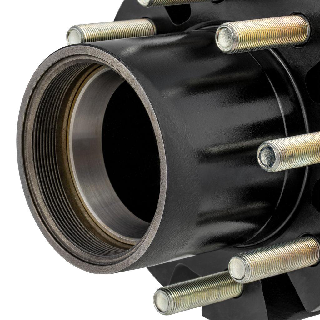 CURT 2024029112 Standard Threaded Idler Hub Assembly w/ Races & Wheel Studs, 12,000-lb. Axles