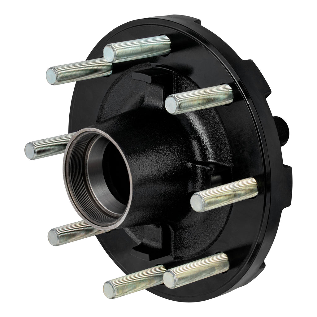 CURT 2024029115 Standard Threaded Idler Hub Assembly w/ Races & Wheel Studs, 16,000-lb. Axles