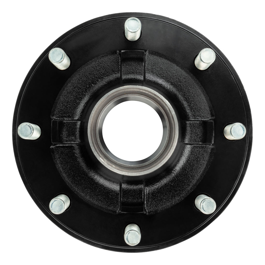CURT 2024029115 Standard Threaded Idler Hub Assembly w/ Races & Wheel Studs, 16,000-lb. Axles