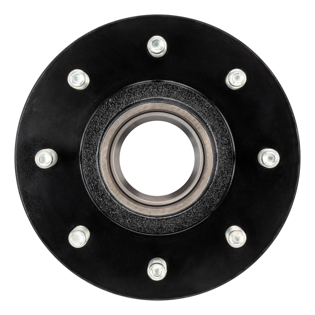 CURT 2024029116 Idler Hub with Races & Wheel Studs, 7,000-lb. Axles, 8 on 6-1/2" Bolt Pattern