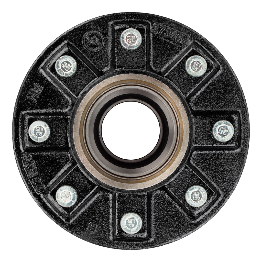CURT 2024029116 Idler Hub with Races & Wheel Studs, 7,000-lb. Axles, 8 on 6-1/2" Bolt Pattern