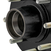 Load image into Gallery viewer, CURT 2024029116 Idler Hub with Races &amp; Wheel Studs, 7,000-lb. Axles, 8 on 6-1/2" Bolt Pattern