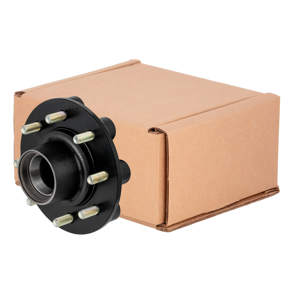 CURT 2024029117 Standard Threaded Idler Hub Assembly w/ Races & Wheel Studs, 8,000-lb. Axles