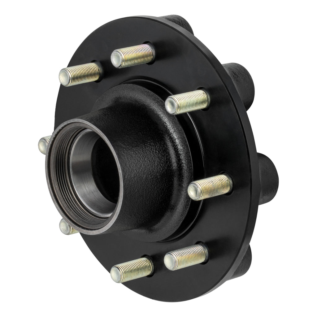 CURT 2024029117 Standard Threaded Idler Hub Assembly w/ Races & Wheel Studs, 8,000-lb. Axles
