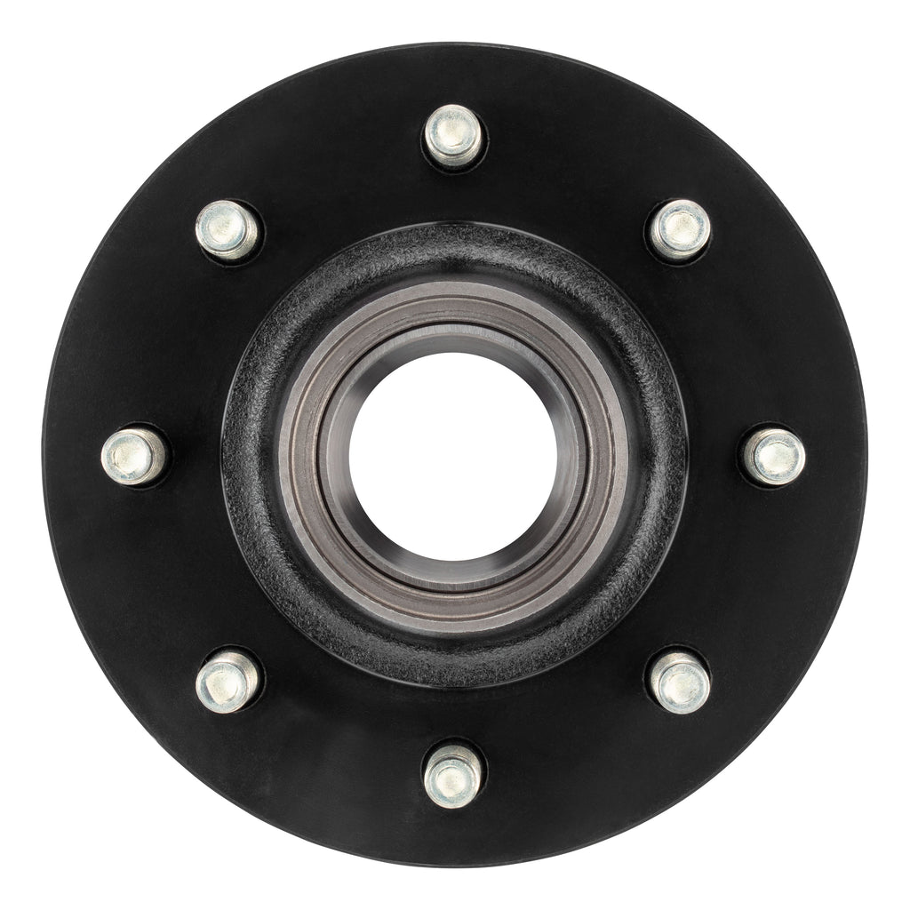 CURT 2024029117 Standard Threaded Idler Hub Assembly w/ Races & Wheel Studs, 8,000-lb. Axles