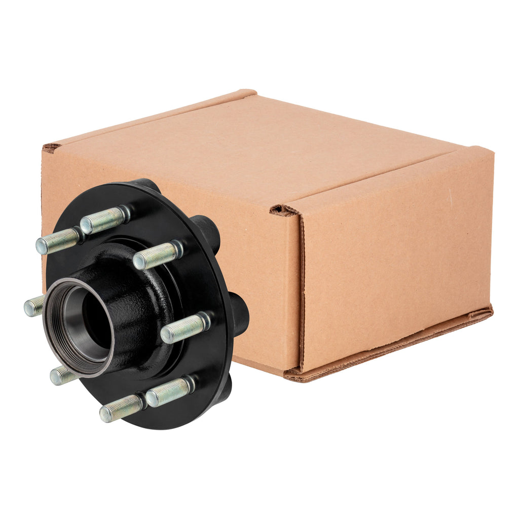 CURT 2024029118 Standard Threaded Idler Hub Assembly w/ Races & Wheel Studs, 8,000-lb. Axles