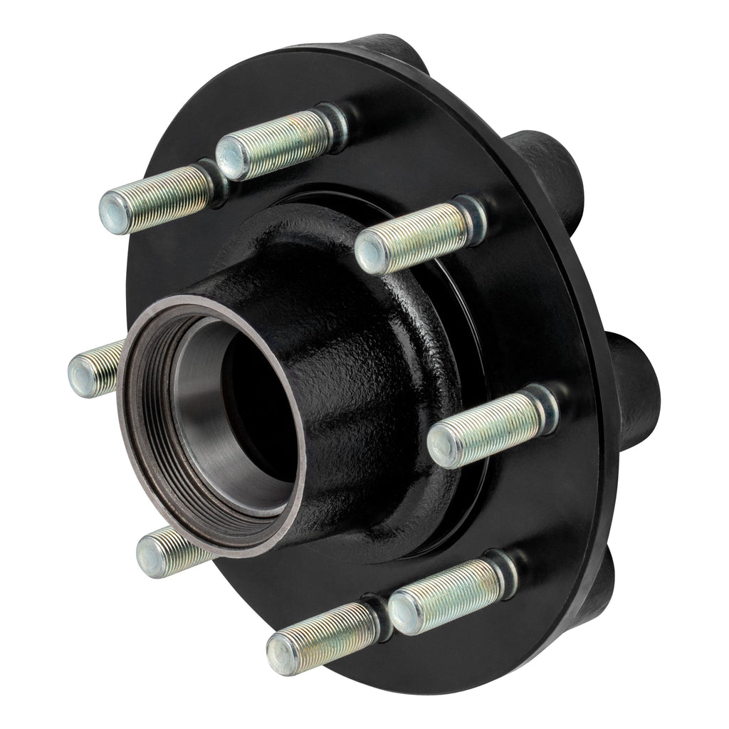 CURT 2024029118 Standard Threaded Idler Hub Assembly w/ Races & Wheel Studs, 8,000-lb. Axles