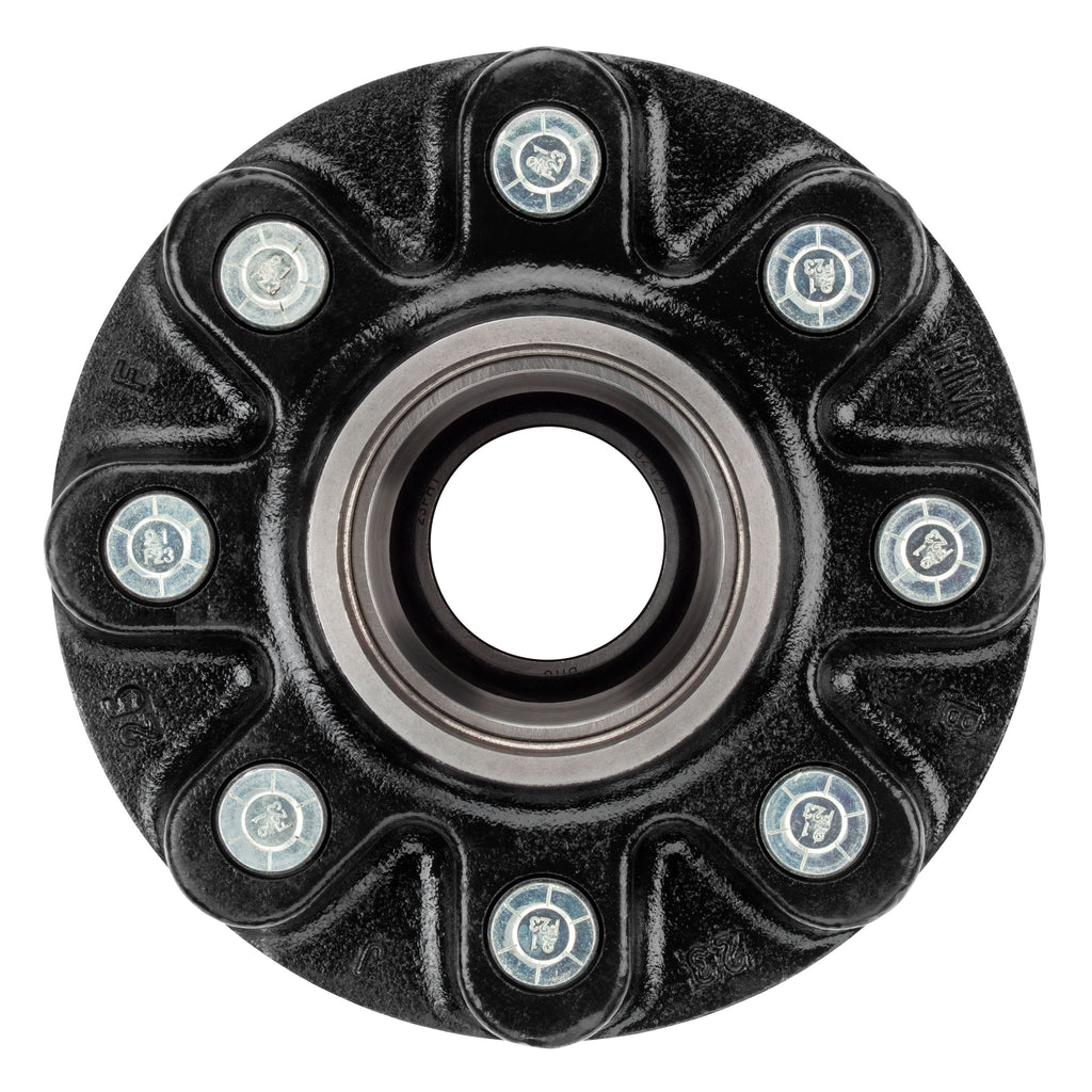 CURT 2024029118 Standard Threaded Idler Hub Assembly w/ Races & Wheel Studs, 8,000-lb. Axles