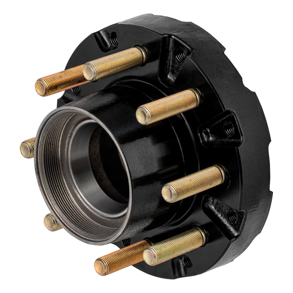 CURT 2024029119 Short Threaded Idler Hub Assembly with Races & Wheel Studs, 10,000-lb. Axles