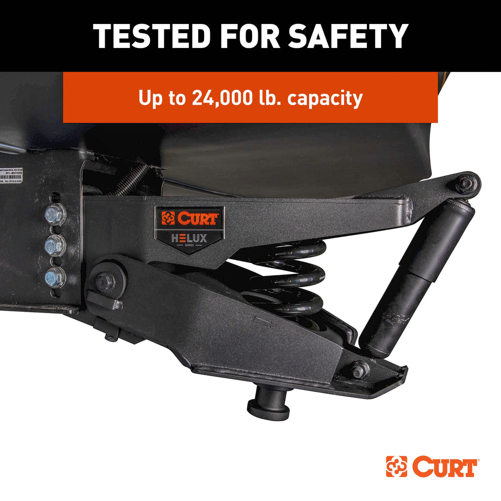CURT 2024044570 Helux Coil-Spring 5th Wheel Pin Box, 4,850 lbs. Pin Weight, 24,000 lbs. Capacity