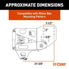 Load image into Gallery viewer, CURT 2024044574 Helux Coil-Spring Gooseneck Pin Box, 2,700 lbs. Pin Weight, 20,000 lbs. Capacity