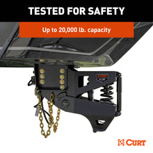 Load image into Gallery viewer, CURT 2024044574 Helux Coil-Spring Gooseneck Pin Box, 2,700 lbs. Pin Weight, 20,000 lbs. Capacity