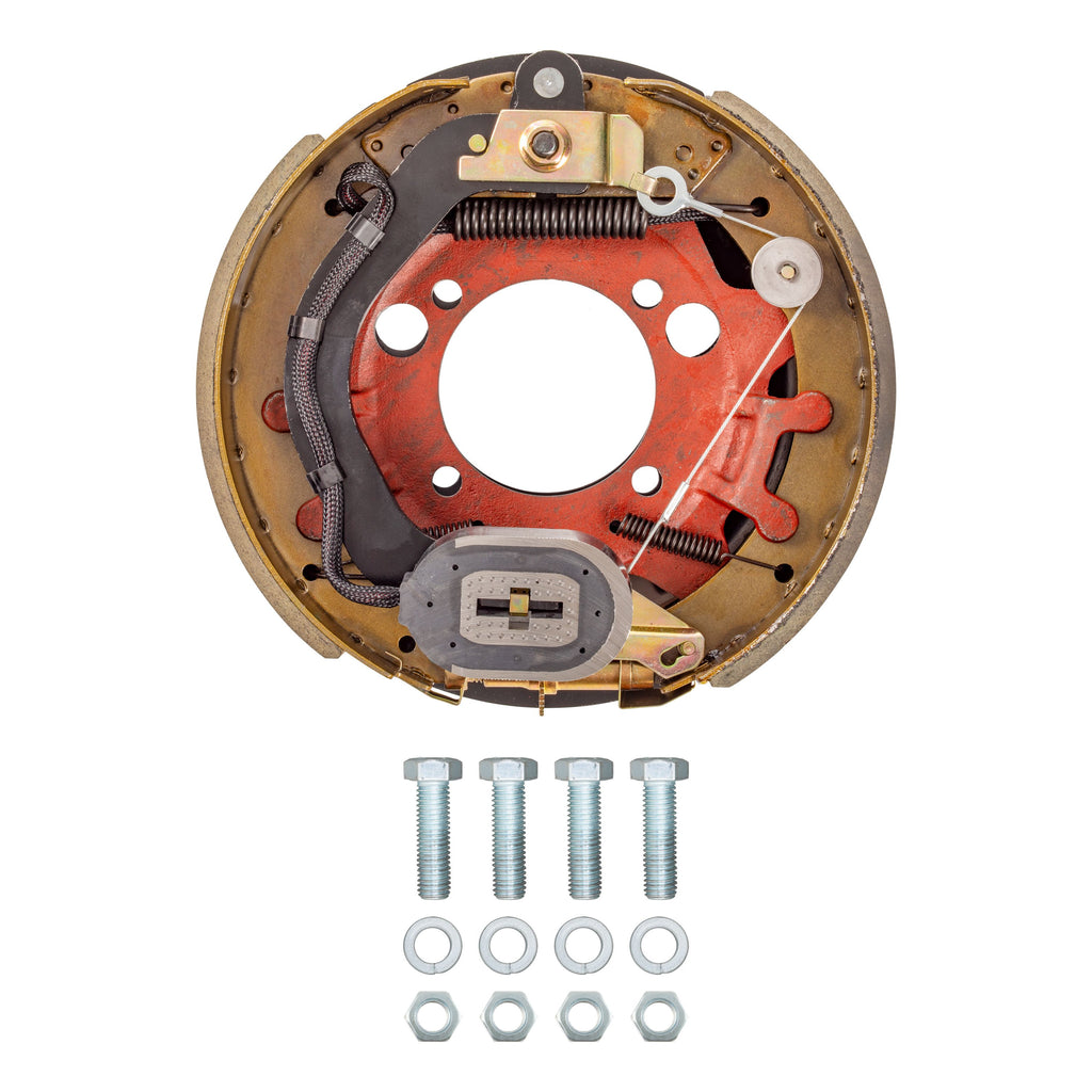 CURT 2024055286 Forward Self-Adjusting Trailer Brake Assembly, 12-1/4" x 3-3/8", 4 Bolt, Left