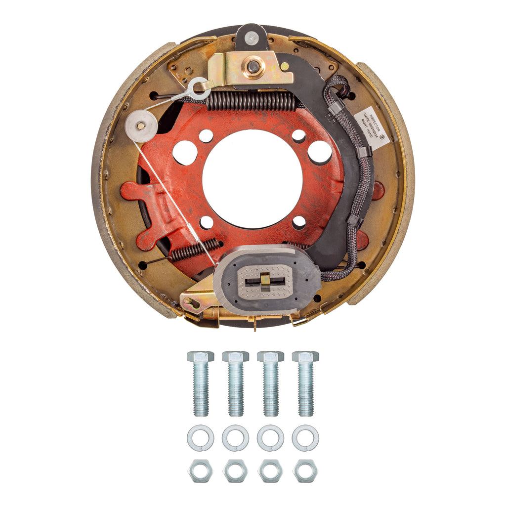 CURT 2024055287 Forward Self-Adjusting Trailer Brake Assembly, 12-1/4" x 3-3/8", 4 Bolt, Right