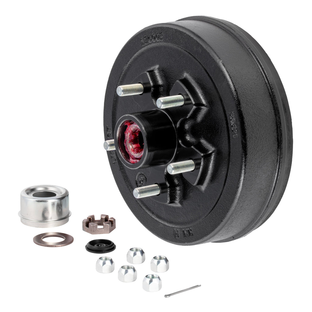 CURT 2024114172 10" Brake Hub Complete Kit with Installed Bearings, 3,500-lb. Axles