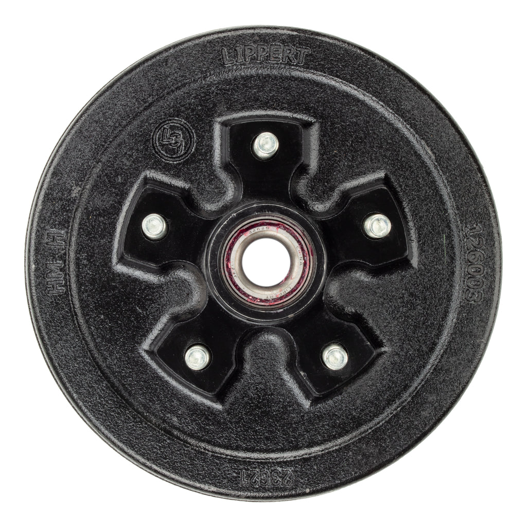 CURT 2024114172 10" Brake Hub Complete Kit with Installed Bearings, 3,500-lb. Axles