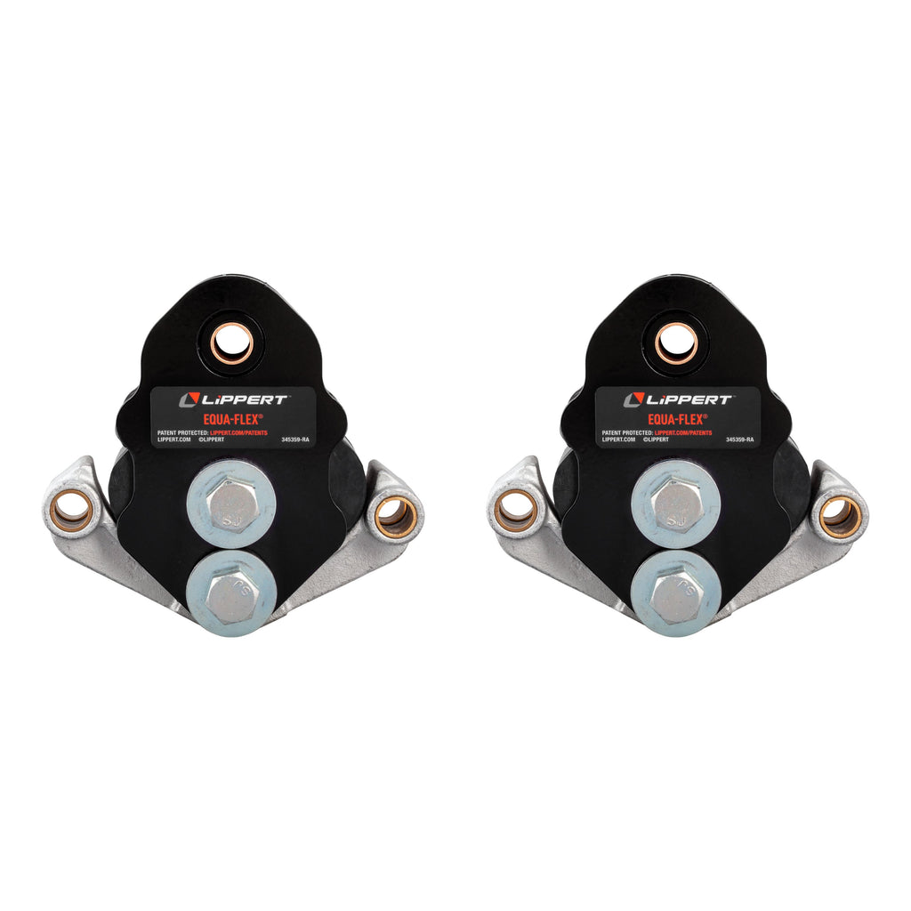 CURT 2024114953 Equa-Flex Rubberized Equalizer Tandem Axle Kit, 4,000-6,000-lb. Axles