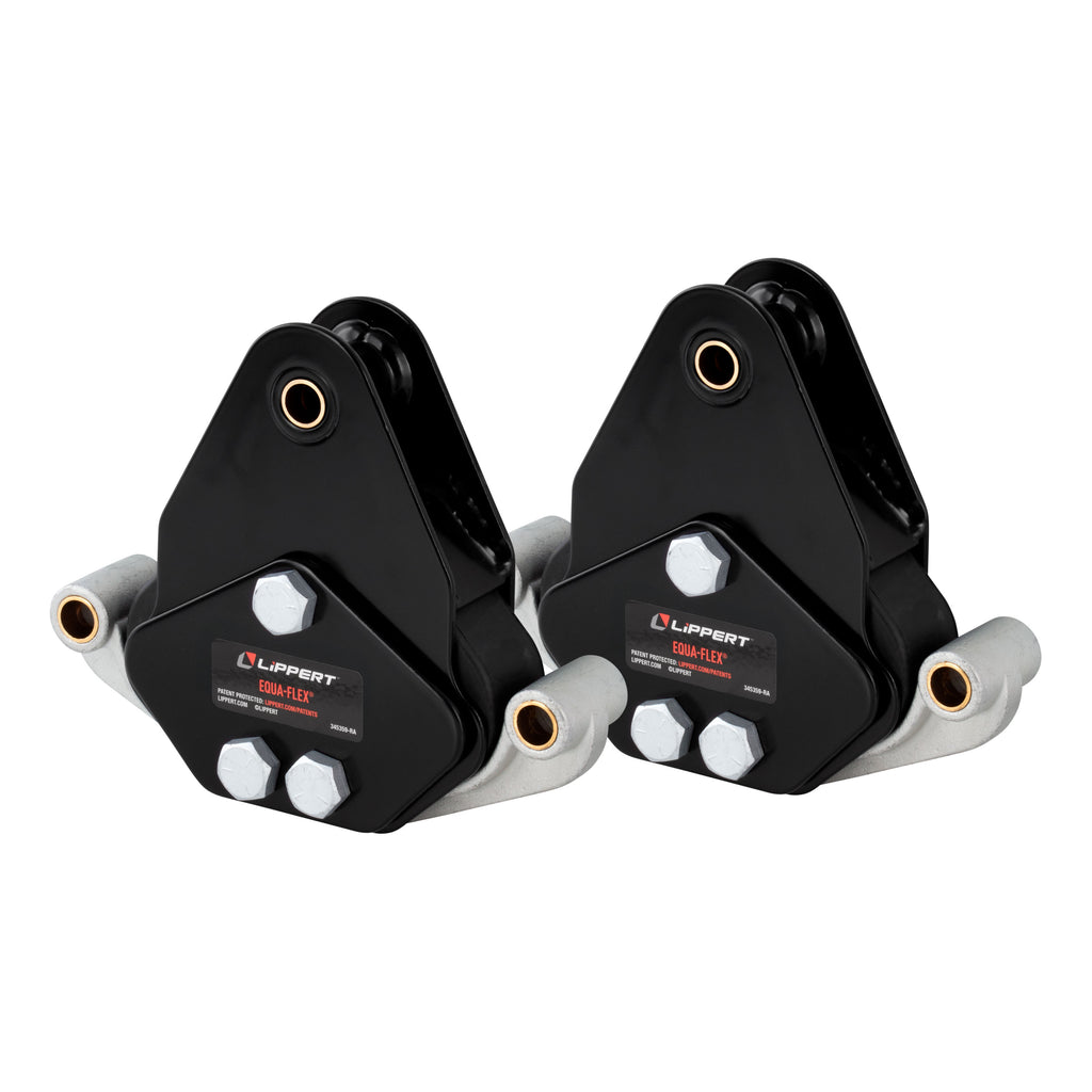 CURT 2024115051 Equa-Flex Rubberized Equalizer Tandem Axle Kit, Heavy-Duty 6,000-8,000-lb. Axles