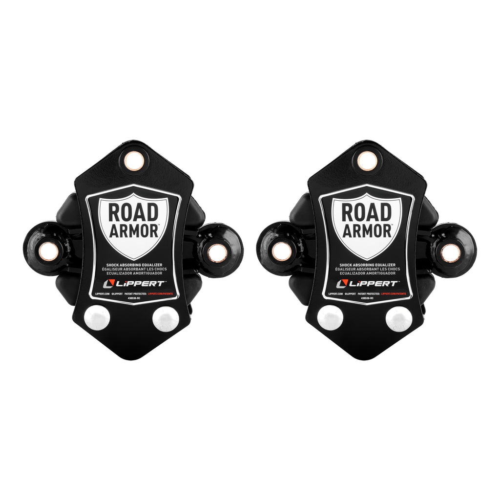 CURT 2024115689 Road Armor™ Shock-Absorbing Trailer Equalizer Tandem Axle Kit, 3,500-8,000-lb.