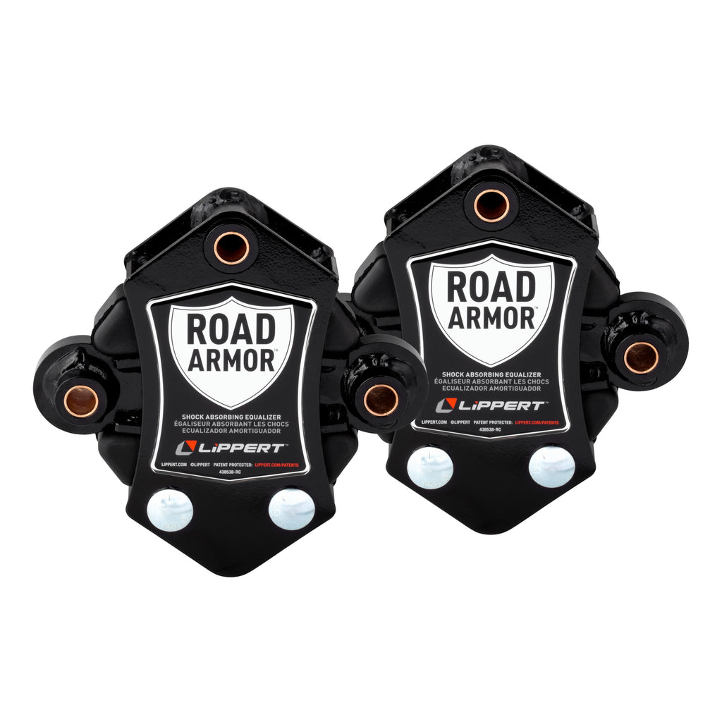 CURT 2024115689 Road Armor™ Shock-Absorbing Trailer Equalizer Tandem Axle Kit, 3,500-8,000-lb.